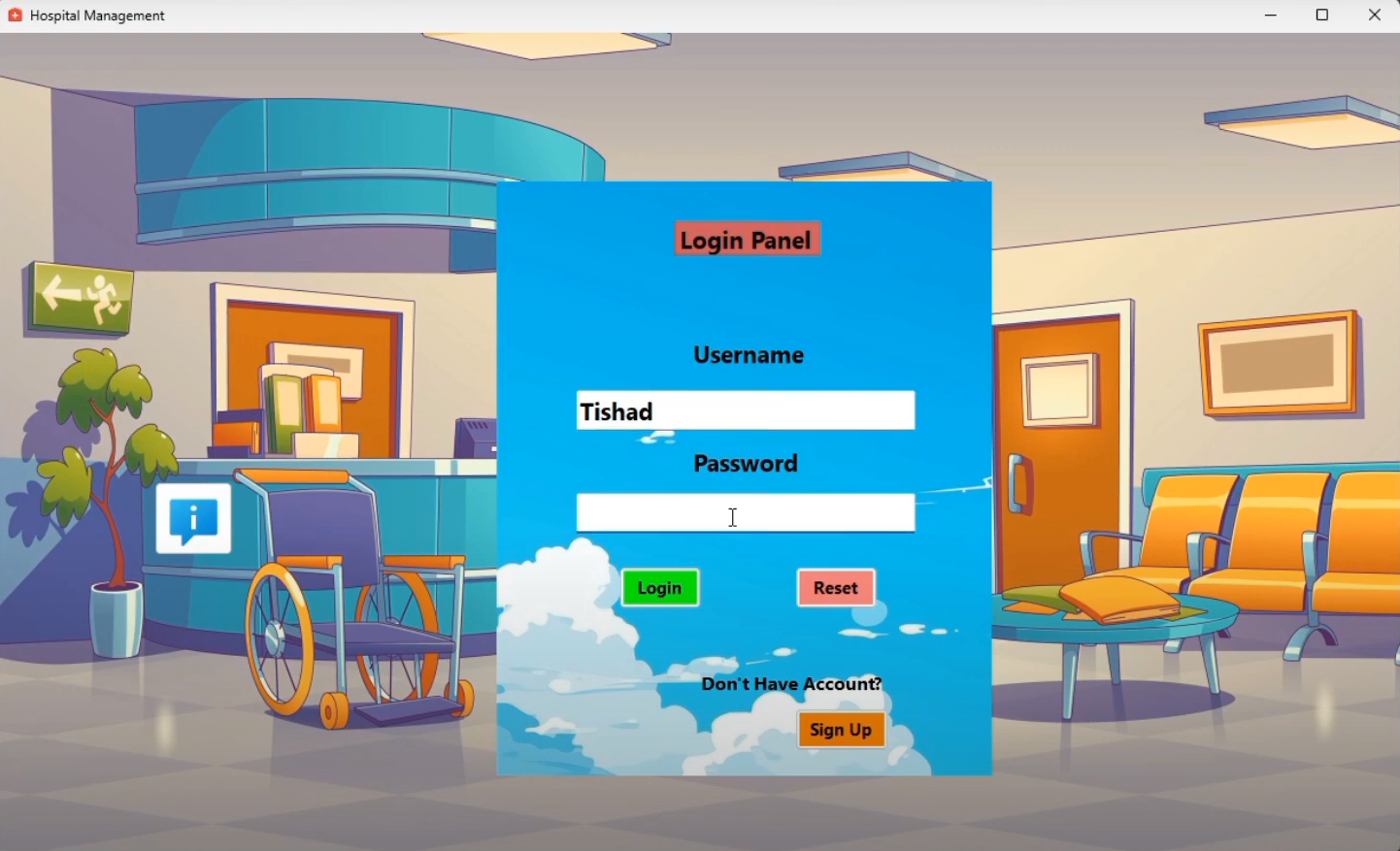 Screenshot of AutoDoc Hospital Management App project