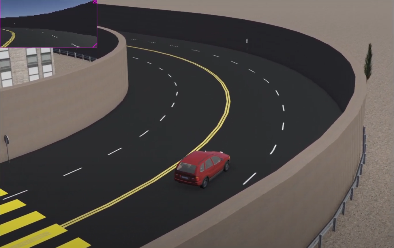 Screenshot of Self Driving Car project